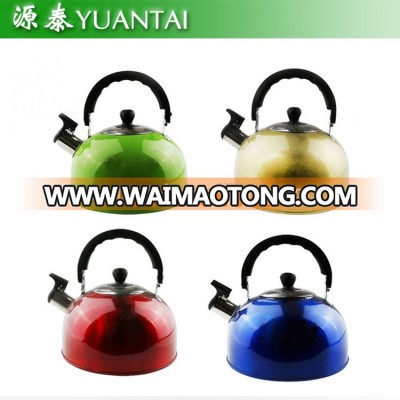 nice designed colorful whistling kettle jug tea kettle water kettle stainless steel