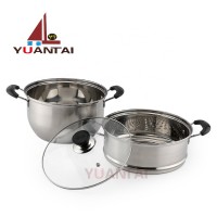 Stainless Steel Stock Pot Dimsum Steamer Chinese industrial steam pot for cooking