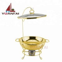 Stainless steel food warm chafing dish, can be customized gold buffet chafing dish factory wholesale with wire rack