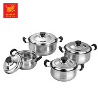 good quality durable plastic handle large stainless steel pots for restaurant use