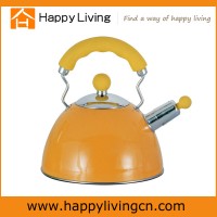 Mirror polishing stainless steel yellow colored tea kettle