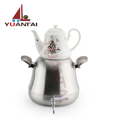 2018 new style 6L tea kettle stainless steel Iran double layer tea kettle ceramic water kettle