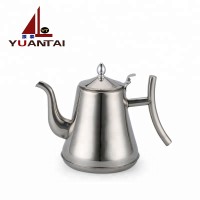 high quality different size shiny polishing stainless steel tea kettle coffee kettle with filter stainless steel